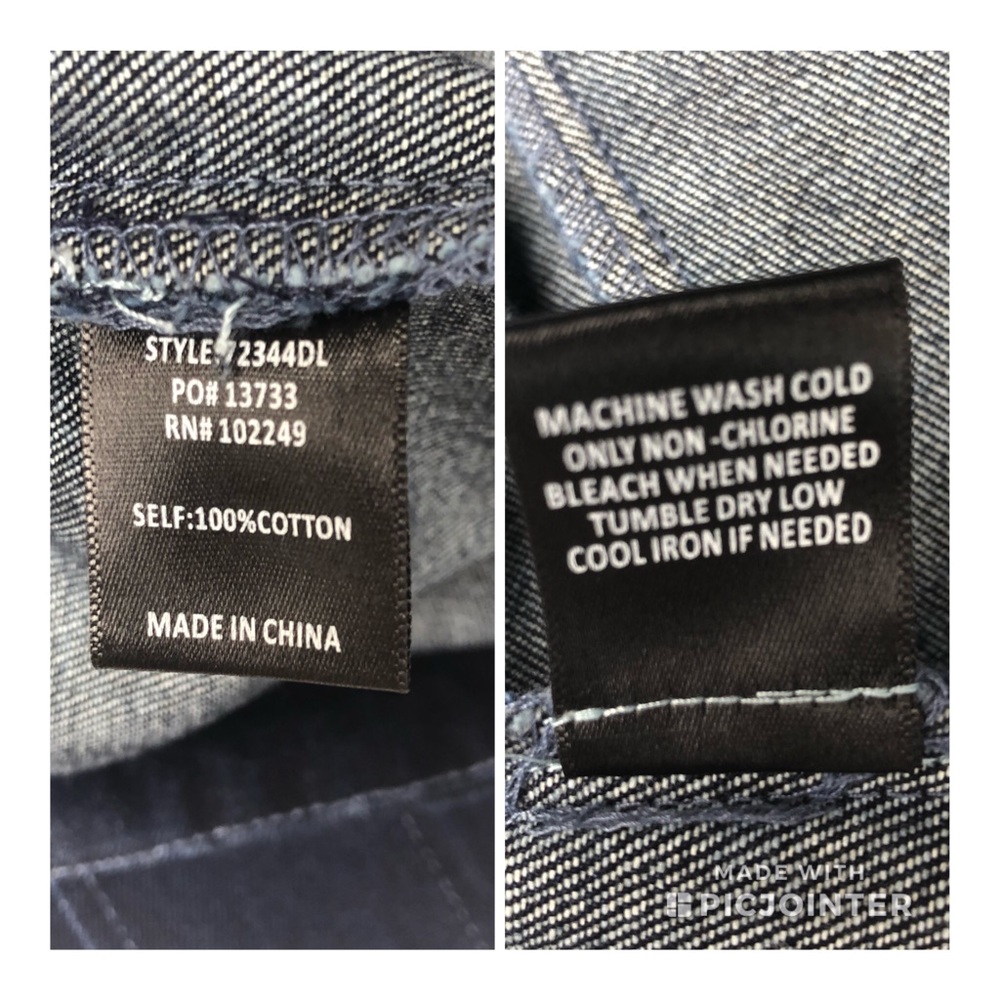 ⭐️HP🧜‍♀️Culotte Jeans NWT Skies Are Blue sz S - Picture 7 of 7